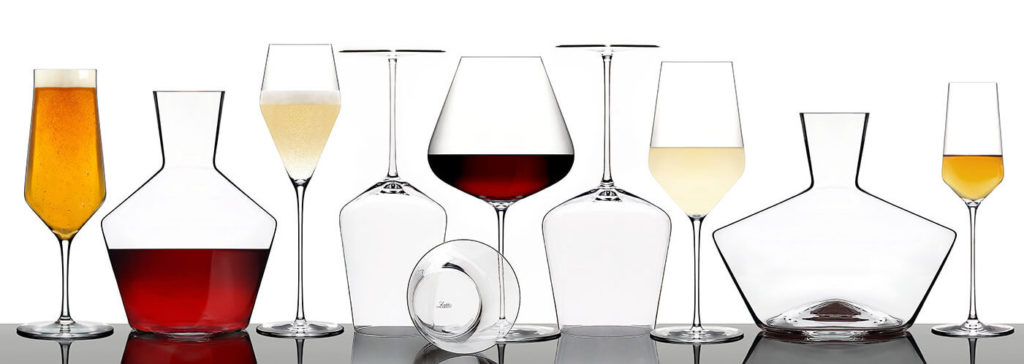 Collection de verres et carafes Zalto en cristal soufflé à la bouche – verres à vin, champagne, bière et carafes design autrichiennes.