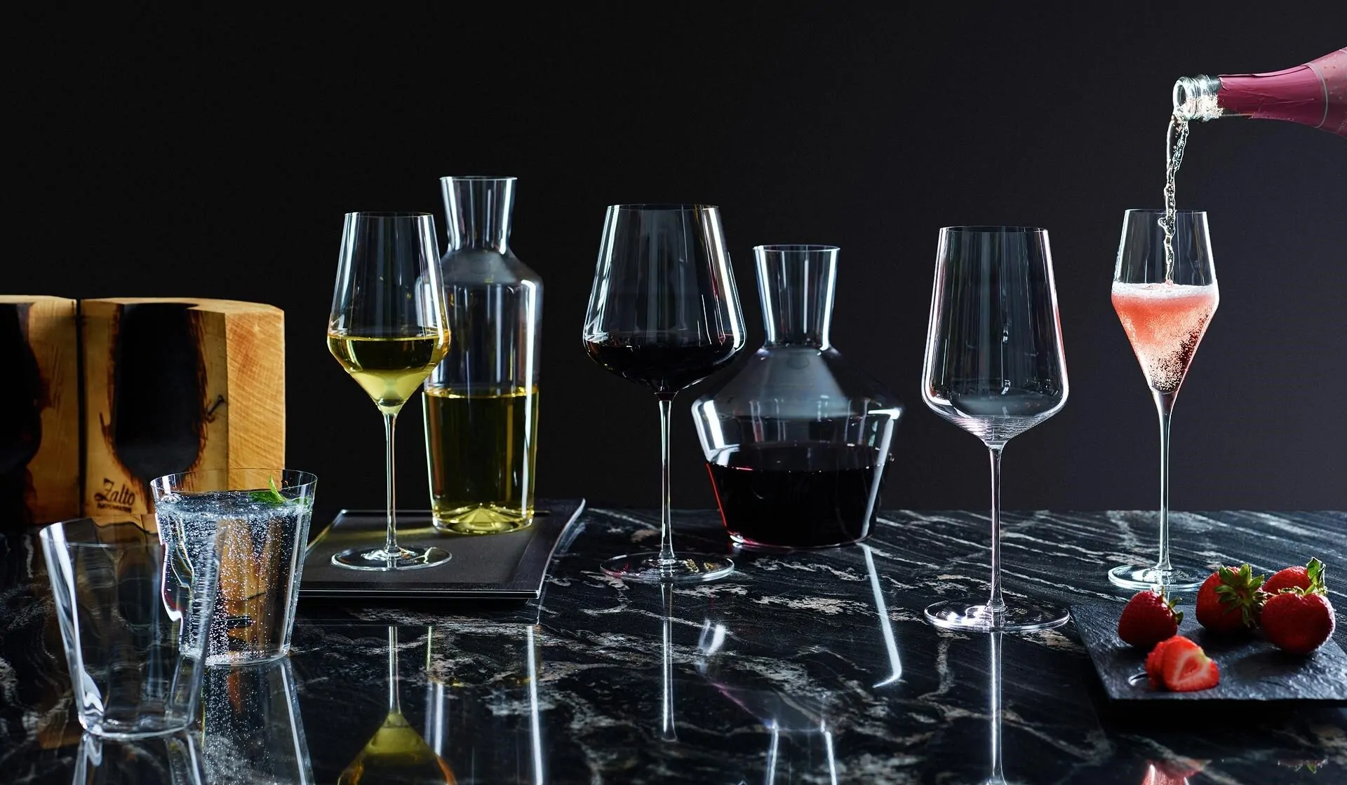 Collection de verres Zalto haut de gamme et carafes en cristal soufflé à la bouche – Du Verre au Vin